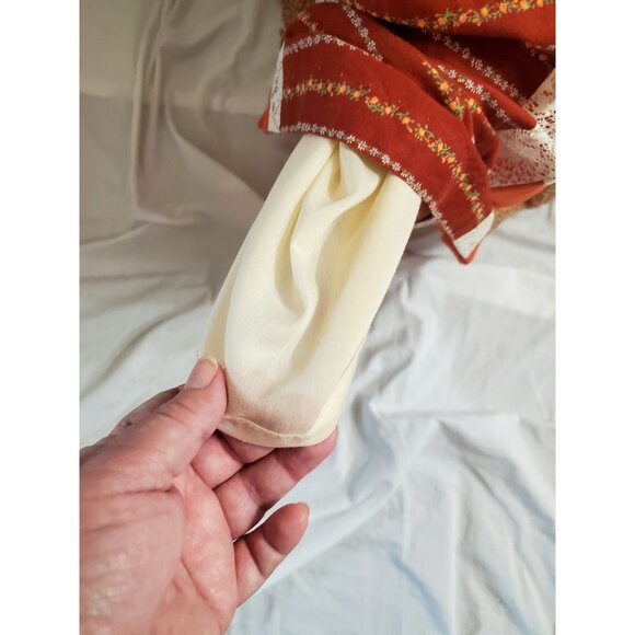 Carefree Fashions Patchwork Hippie Maxi Skirt Womens XL Floral Boho Fall Lined - Picture 4 of 16